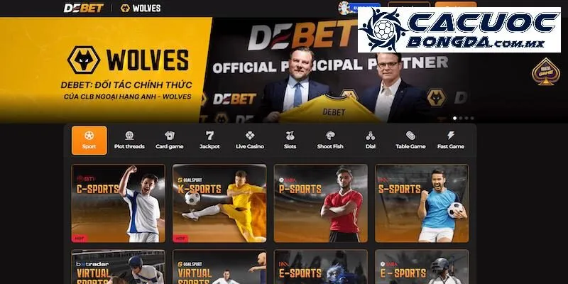 Những danh mục game hot nhất hiện nay tại Debet